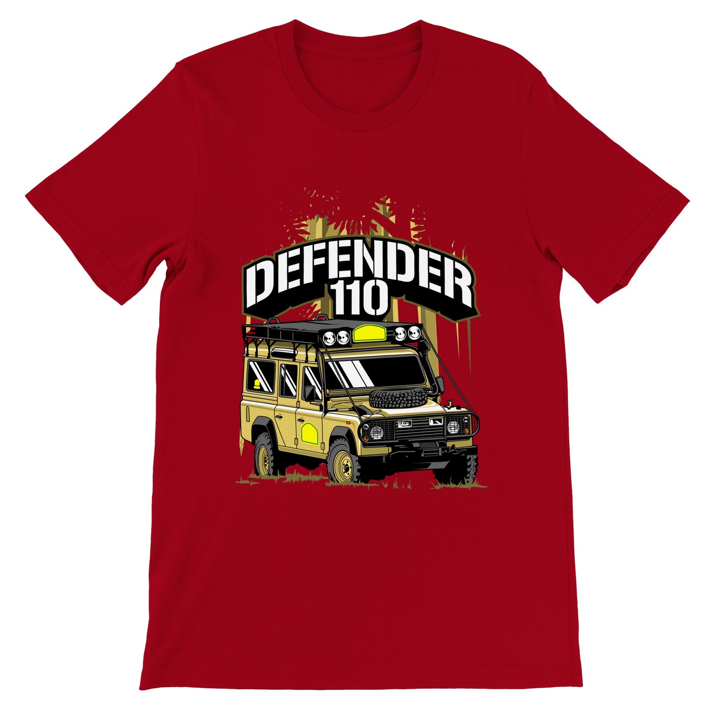 Auto-T-Shirt – The Defender 110 – Kunstwerk – Premium-Unisex-T-Shirt 