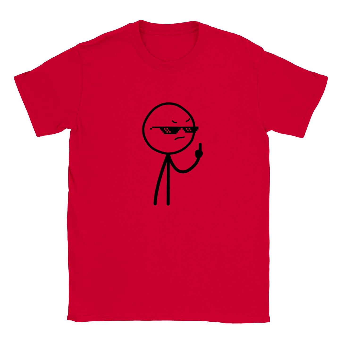 Funny T-Shirts - Middlefinger Thug Artwork Drawing - Classic Kids T-Shirt