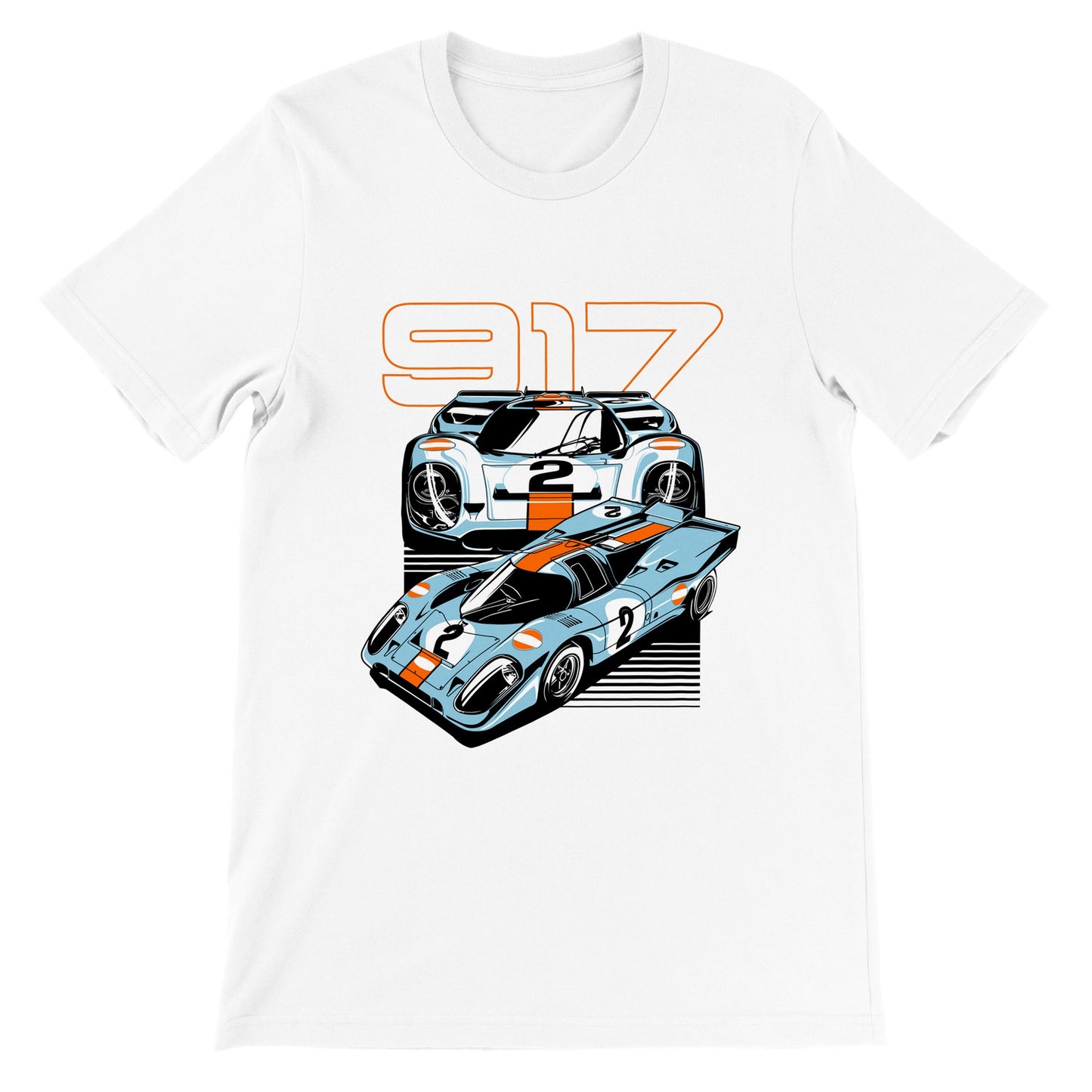 Car T-shirt - The Super Car 917 - Artwork - Premium Unisex T-shirt