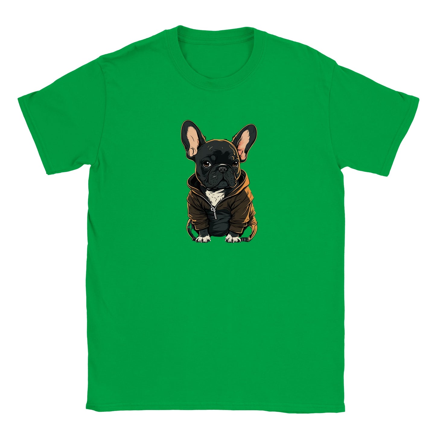 Dog T-shirt - French Bulldog Dark Hoodie Artwork - Classic Kids T-shirt 