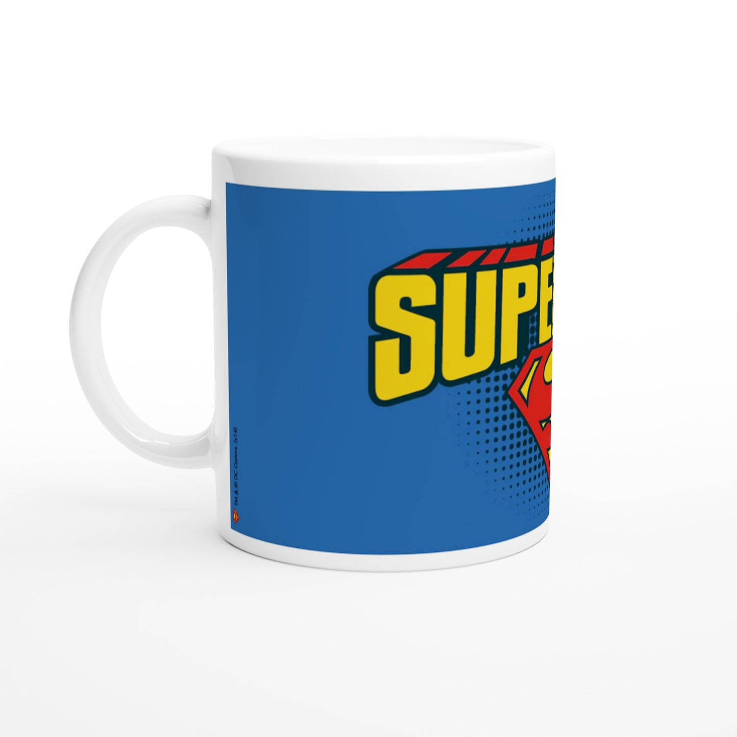 Officielt DC Comics Krus - Superman Logo - 330ml Hvidt Krus