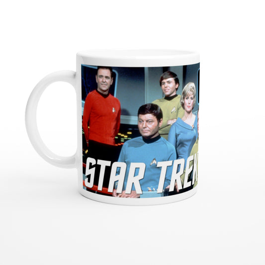 Offizielle Star Trek-Tasse – The Crew – 330 ml, weiße Tasse