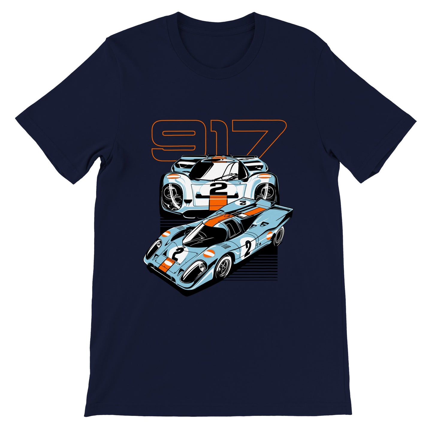 Auto-T-Shirt – Das Superauto 917 – Kunstwerk – Premium-Unisex-T-Shirt 