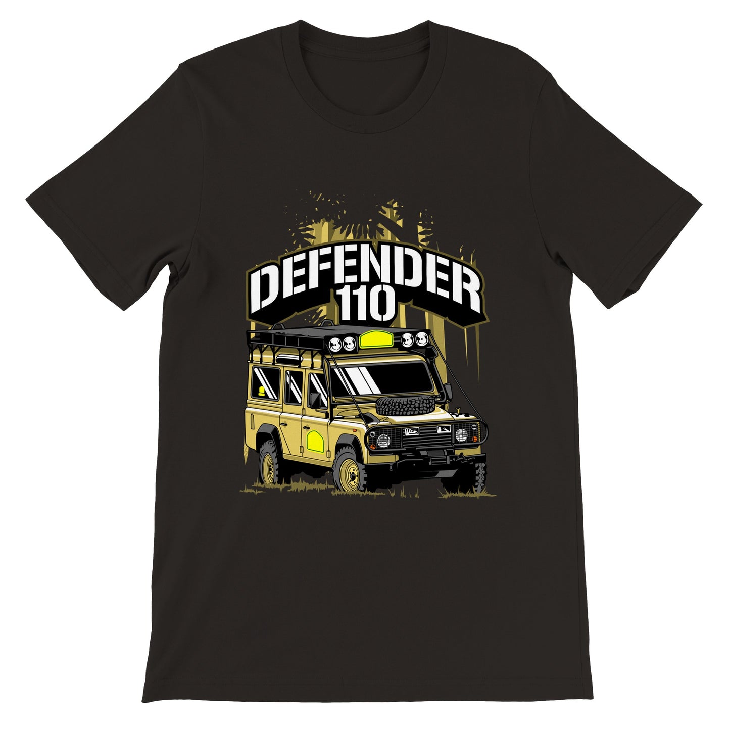 Car T-shirt - The Defender 110 - Artwork - Premium Unisex T-shirt 