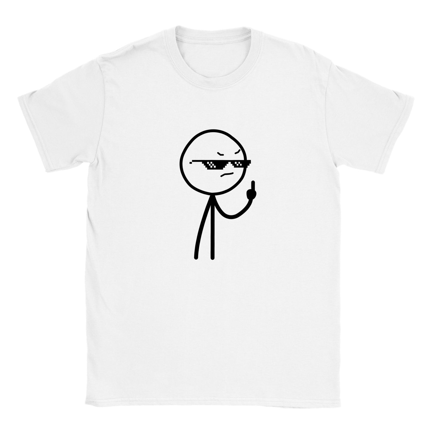 Funny T-Shirts - Middlefinger Thug Artwork Drawing - Classic Kids T-Shirt