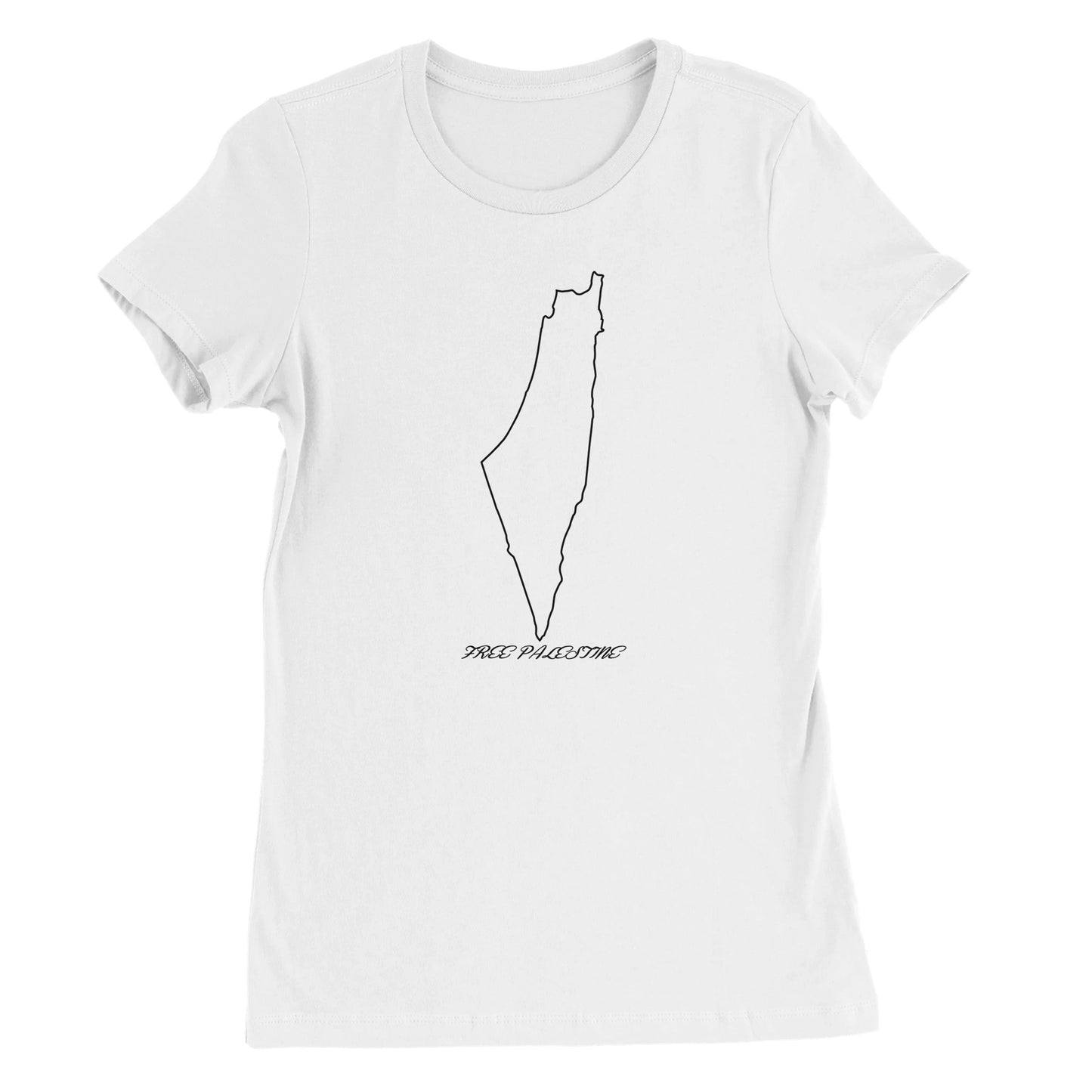 Free Palestine - Outline - Premium Women's T-shirt