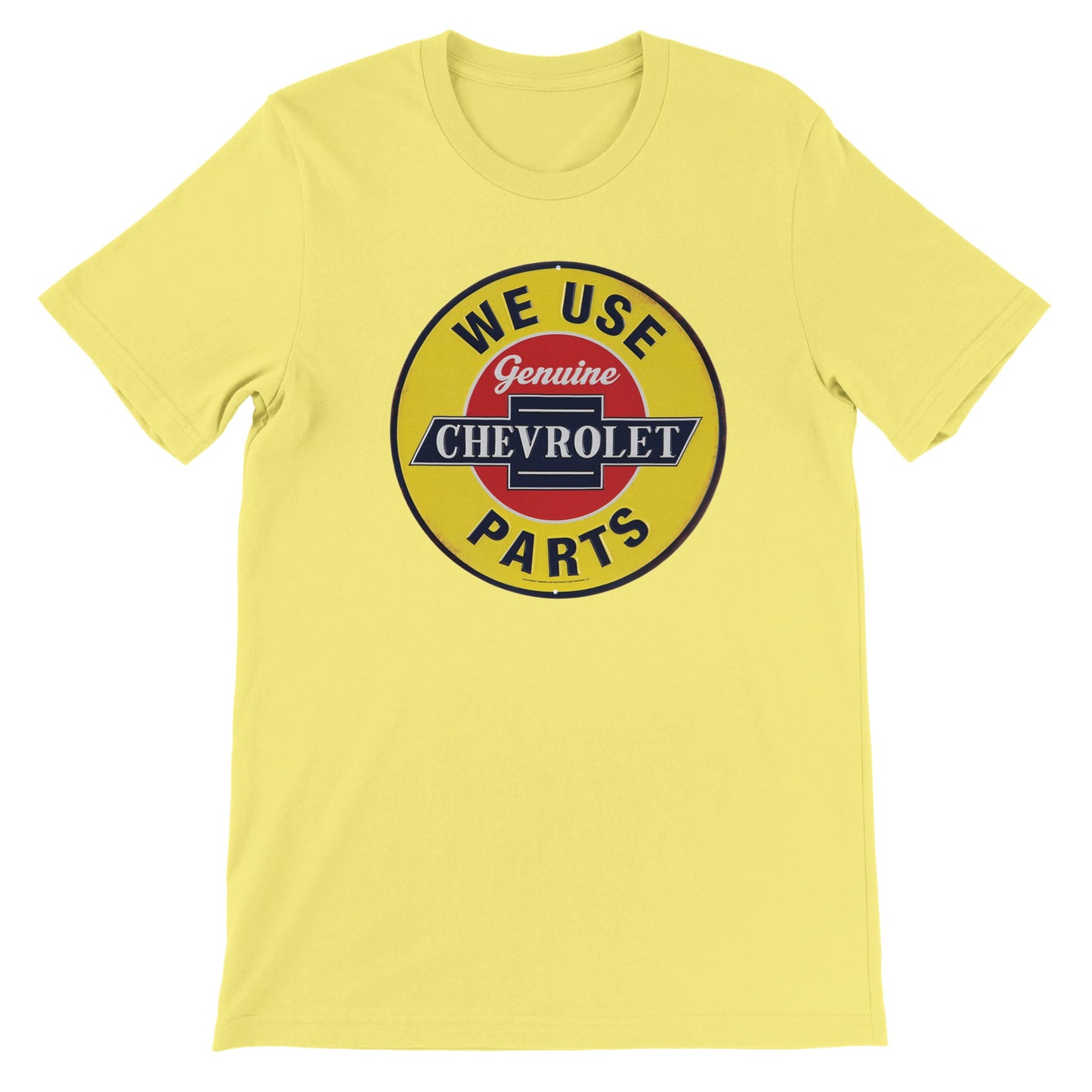 Auto-T-Shirt – Vintage verzerrtes Chevrolet-Schild – Premium-Unisex-T-Shirt