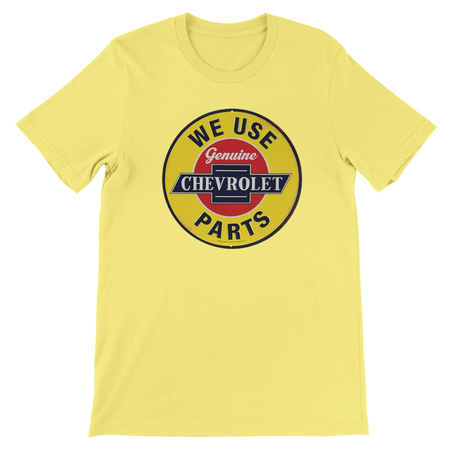 Car T-shirt - Vintage distorted Chevrolet sign - Premium Unisex T-shirt