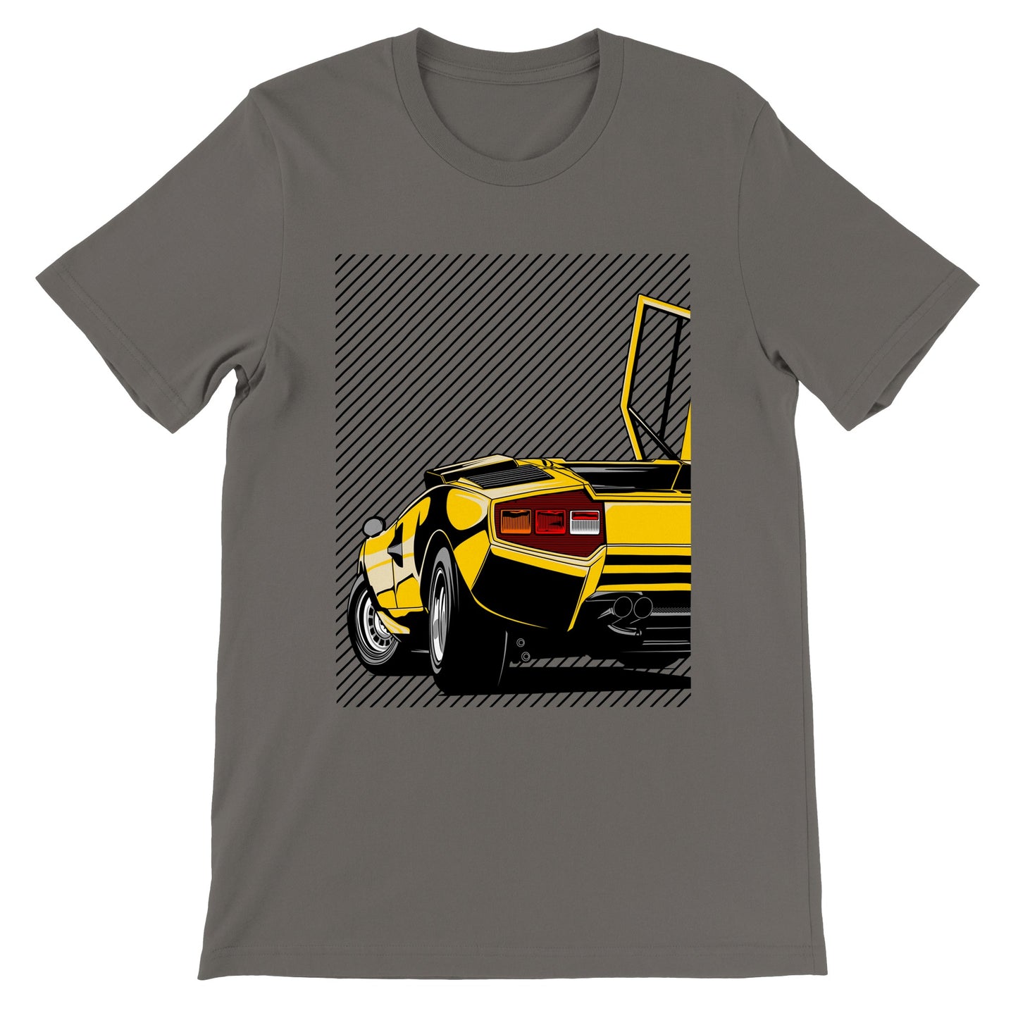 Car T-shirt - Lambo - countach Artwork - Premium Unisex T-shirt 