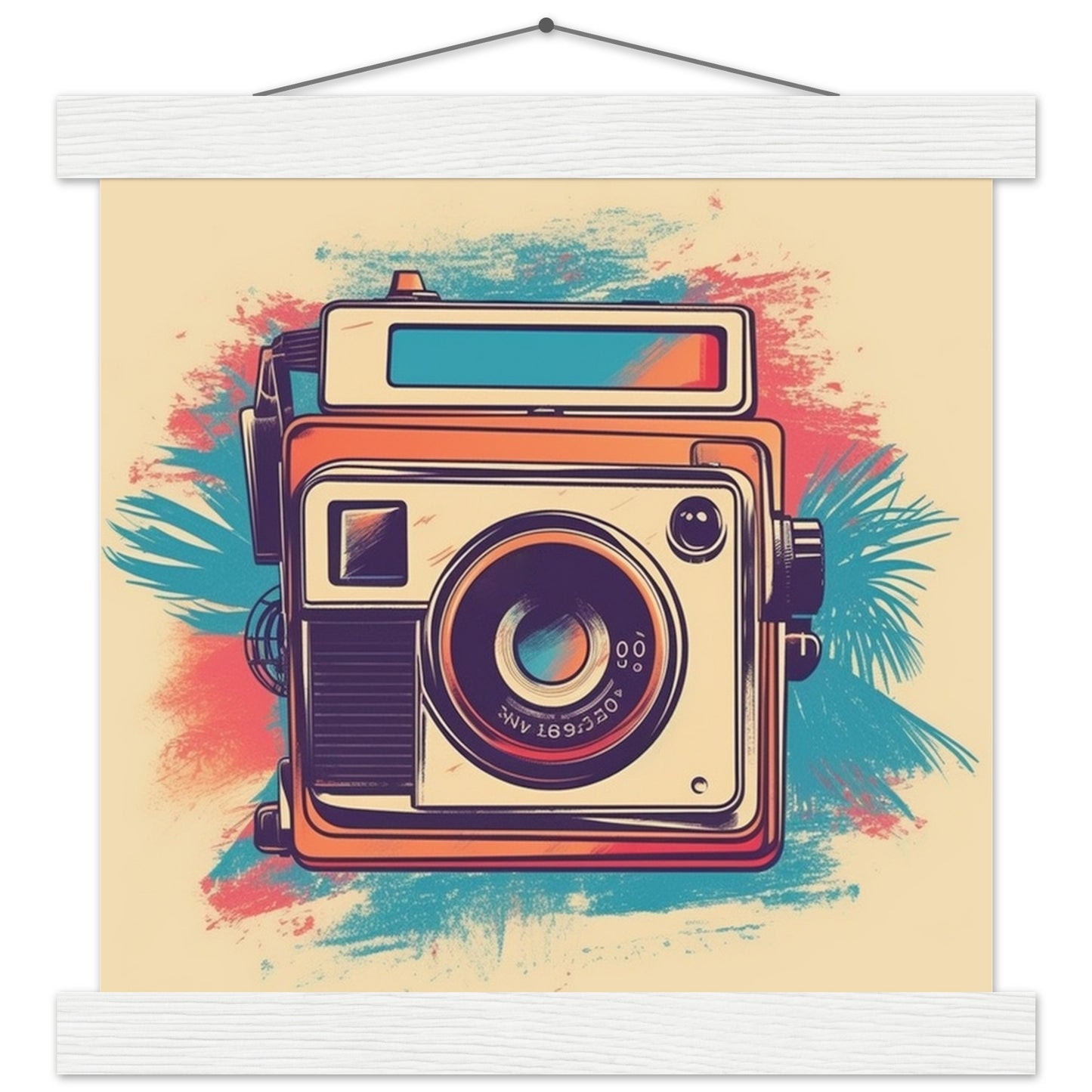 Plakat - Polaroid Camera Vintage Artwork Number 1 - Premium Mat Med Hanger