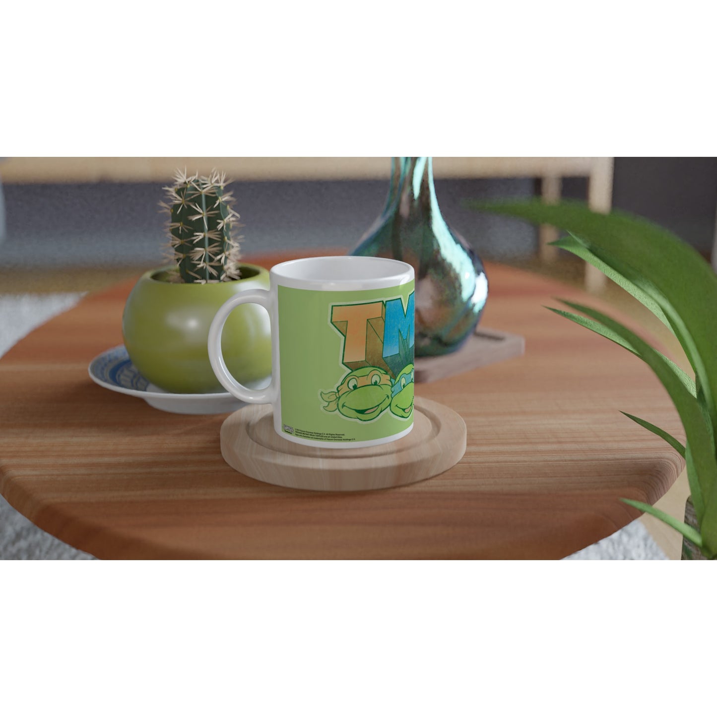 Offizielle TMNT-Tasse – Faded Distressed – 330 ml weiße Tasse