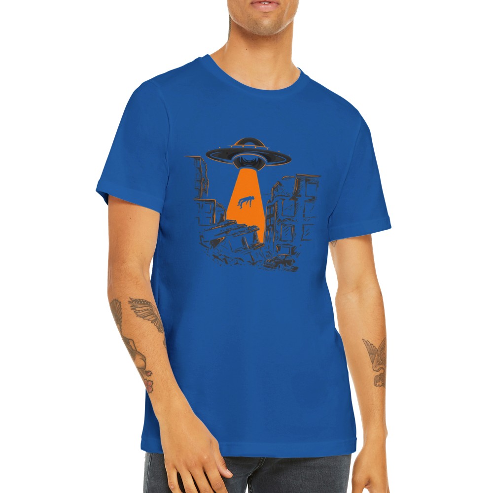 Sjove T-shirts - UFO Get Me Out Of Here - Premium Unisex T-shirt