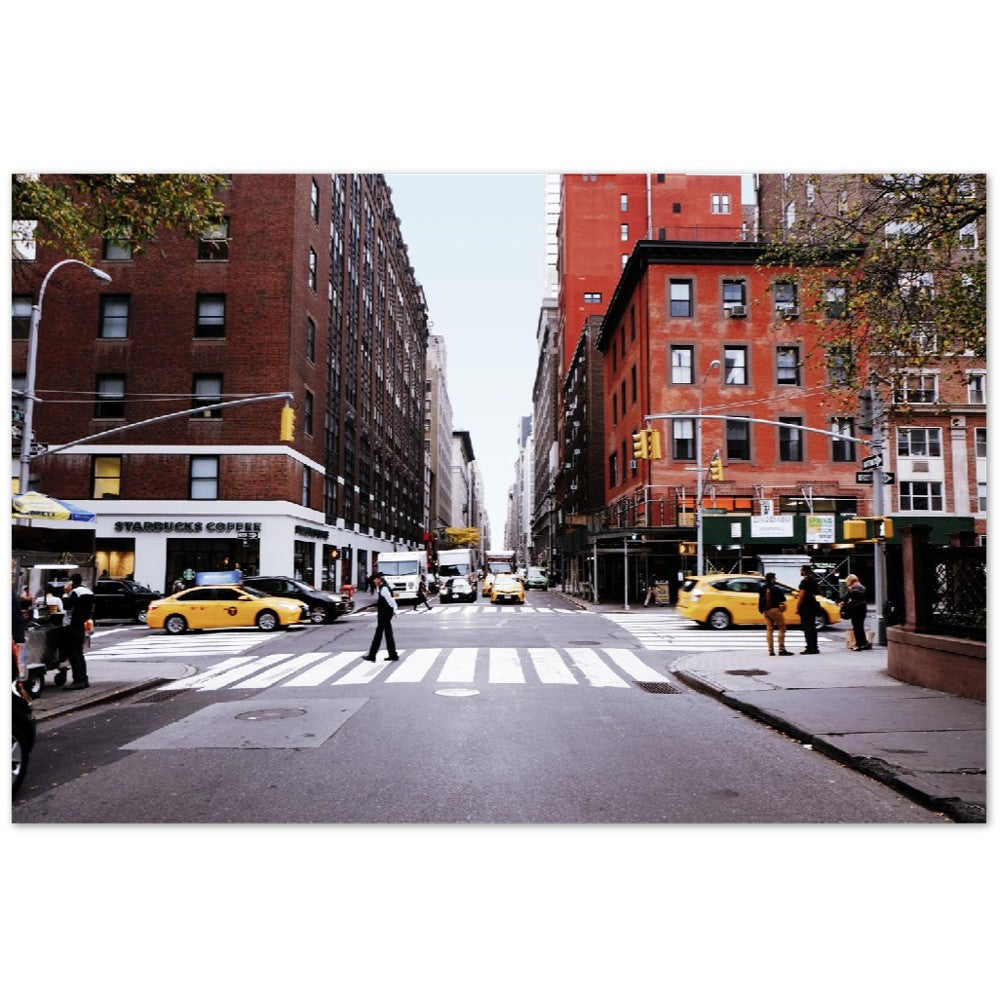 Poster – New York City Madison Avenue City Poster – hochwertiges mattes Papier 