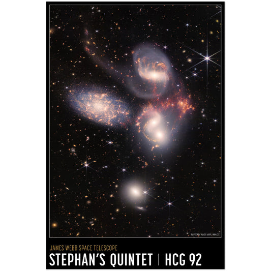 NASA Poster - Quintet Poster NASA's James Webb Space Telescope - Premium Matte Paper