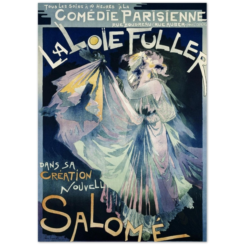 Poster Comédie Parisienne with portrait of Loie Fuller (1895) by Georges de Feure