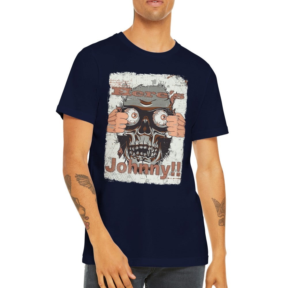 Movie Artwork T-shirts - Here's Johnny - Premium Unisex T-shirt