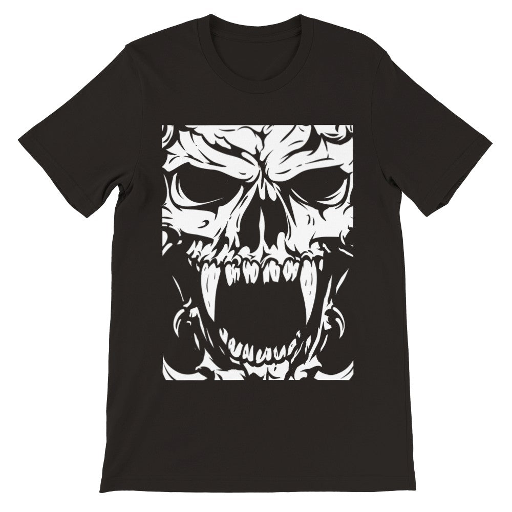 Artwork T-Shirts - Evil Deamon Skull - Premium Unisex T-shirt