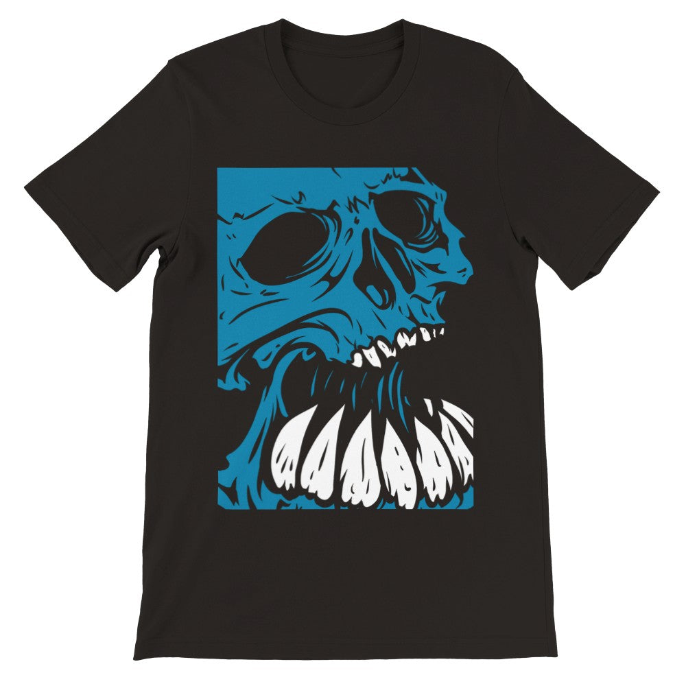 Artwork T-Shirts - Screaming Skull Artwork - Premium-Unisex-T-Shirt 