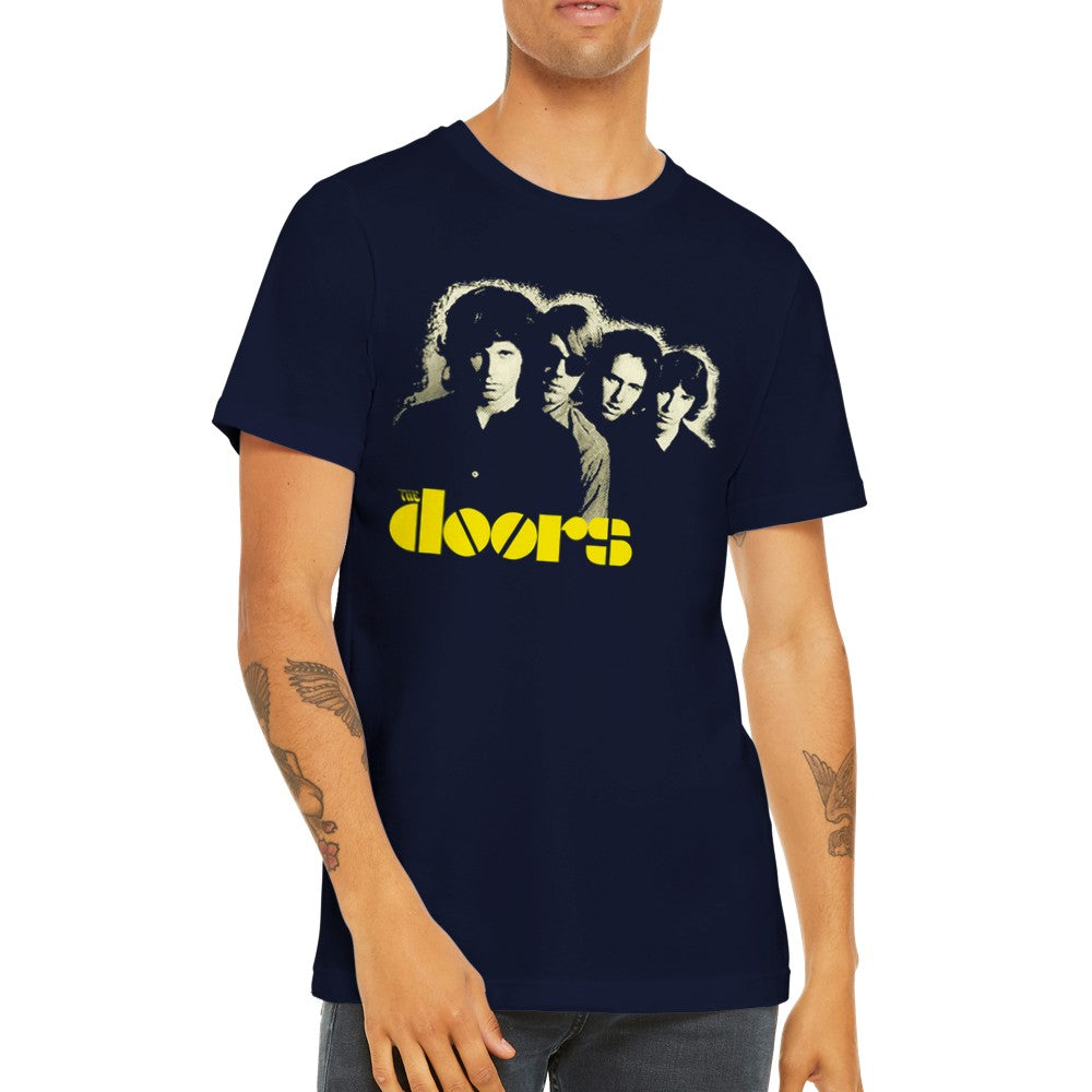 Music T-shirt - The Doors Artwork - Classic Art Premium Unisex T-shirt