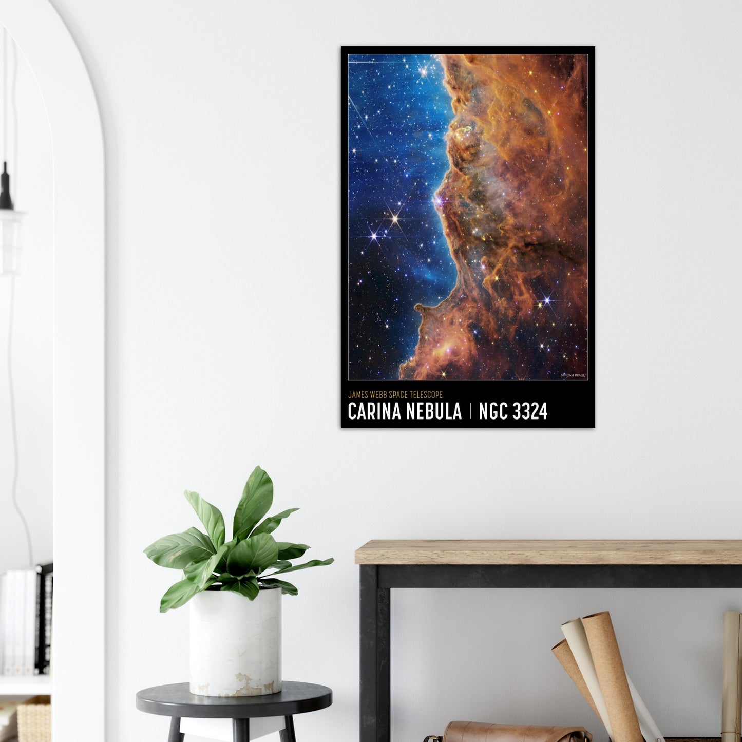 NASA-Poster – Carina Nebula Poster vom James Webb Space Telescope der NASA – hochwertiges mattes Papier