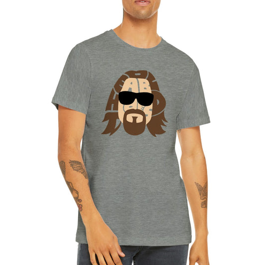 T-Shirt – Lebowski Artwork – The Dude Sunglass – Premium-Unisex-T-Shirt