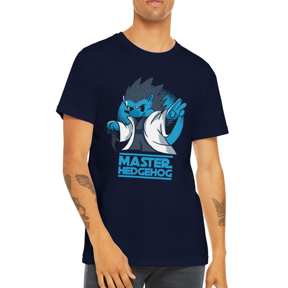 Quote T-shirt - Funny Designs Artwork - Master Hedgehog Premium Unisex T-shirt