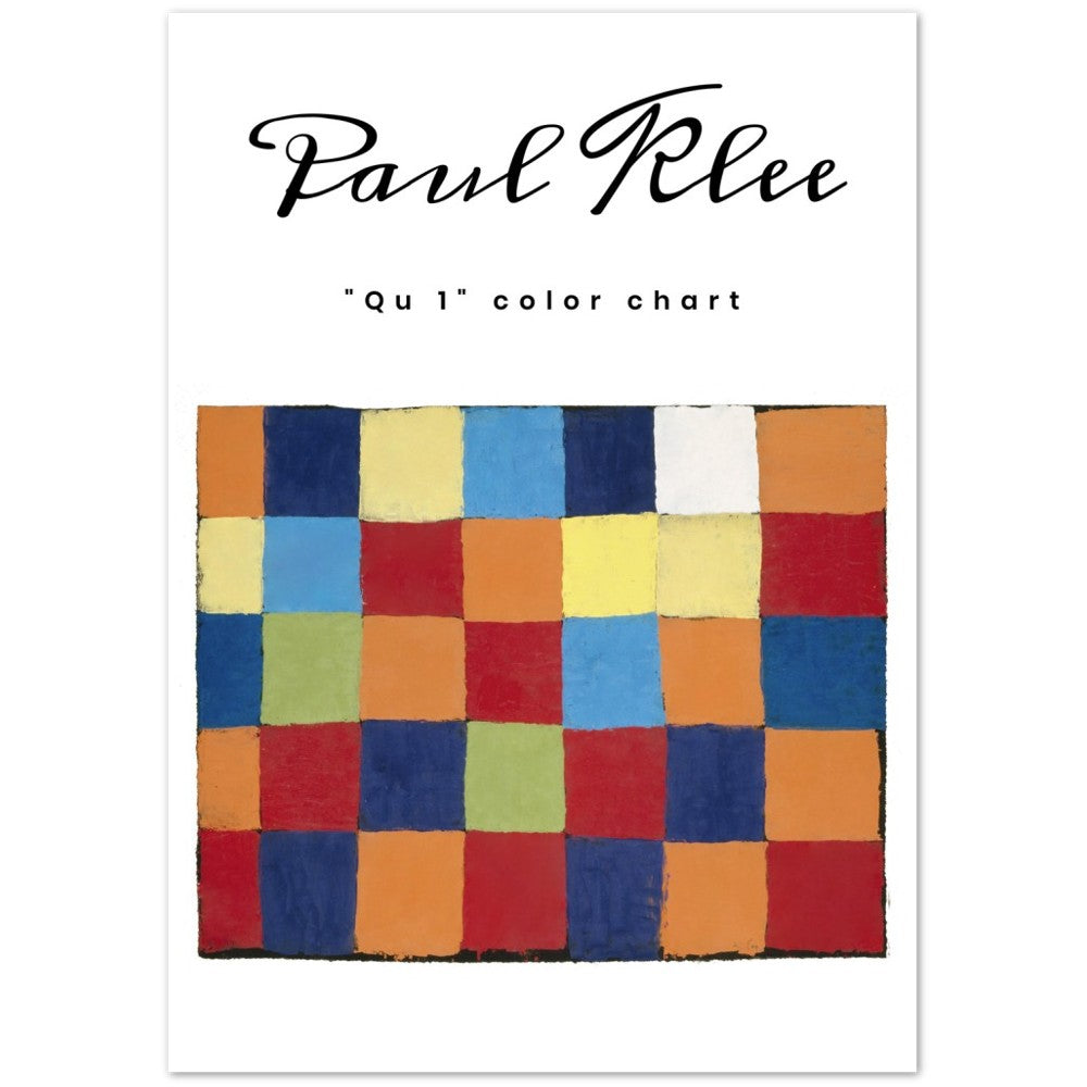 Plakat - Paul Klee "Qu 1" (1930) - Original fra the Kunstmuseum Basel Museum