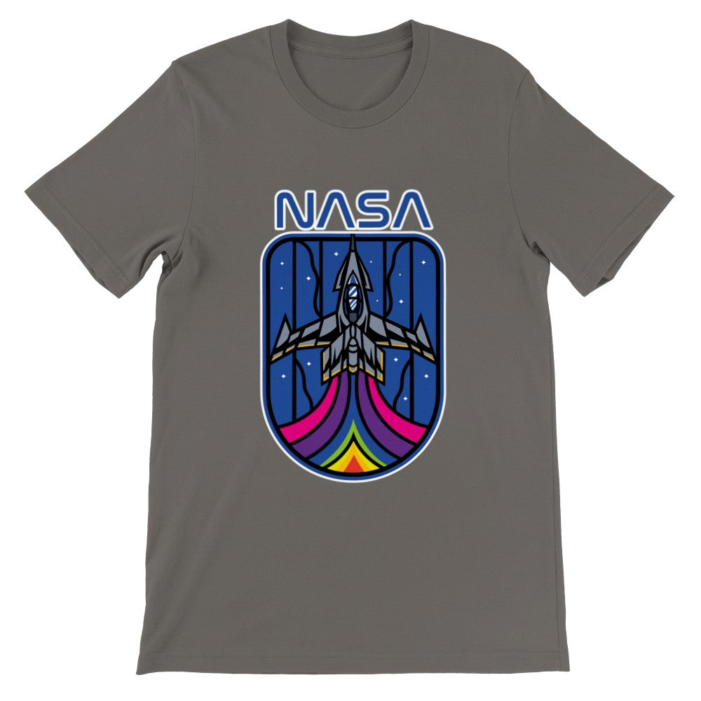 Citat T-shirt - Sjove Designs - NASA Space Invader Artwork Premium Unisex T-shirt