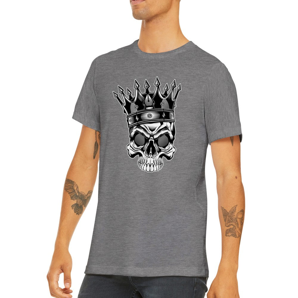 Quote T-Shirts - King Of Skulls Premium Unisex T-shirt