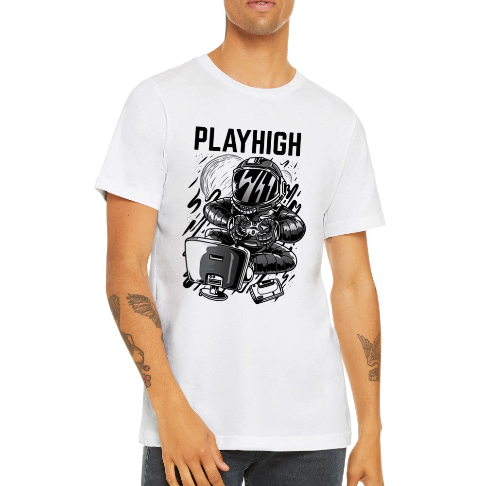 Gaming T-shirt - Play High Premium Unisex T-shirt