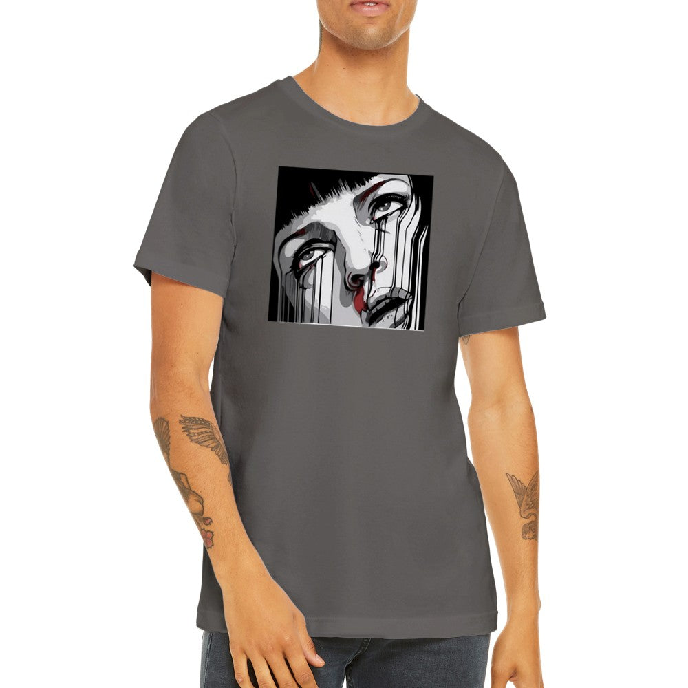 T-Shirt - Fiction Artwork - Mia Bleed Dark Premium-Unisex-T-Shirt