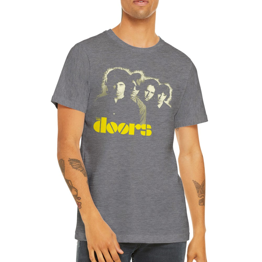 Music T-shirt - The Doors Artwork - Classic Art Premium Unisex T-shirt