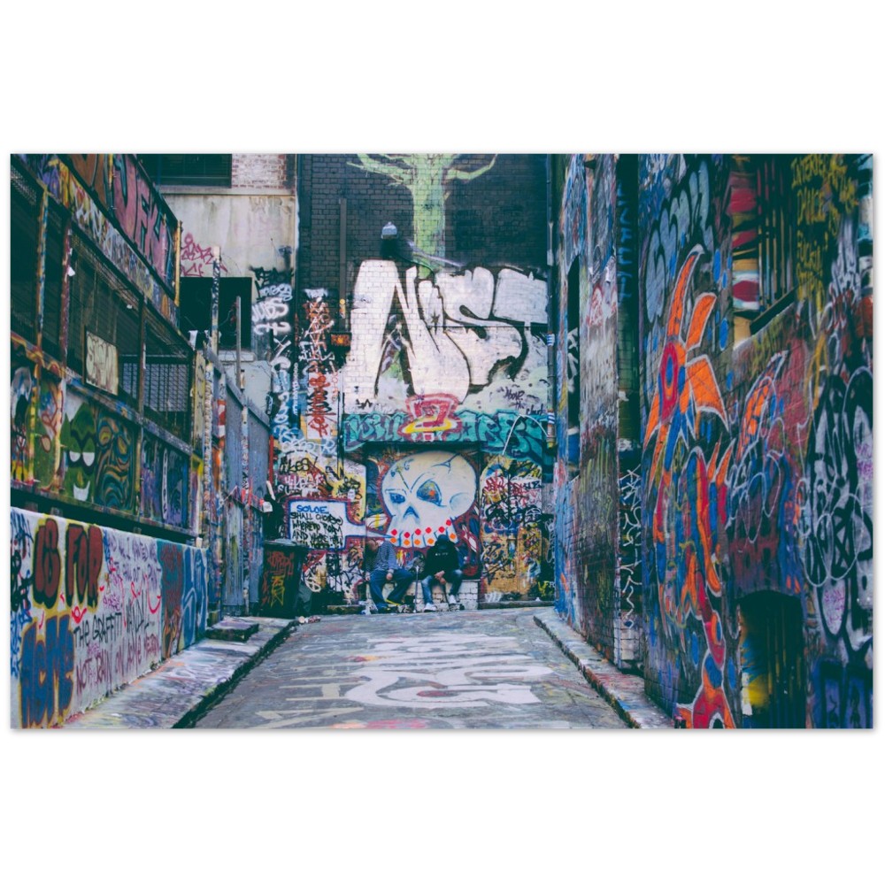 Poster - Straßenkunst - Graffiti Hoiser Lane Melbourne