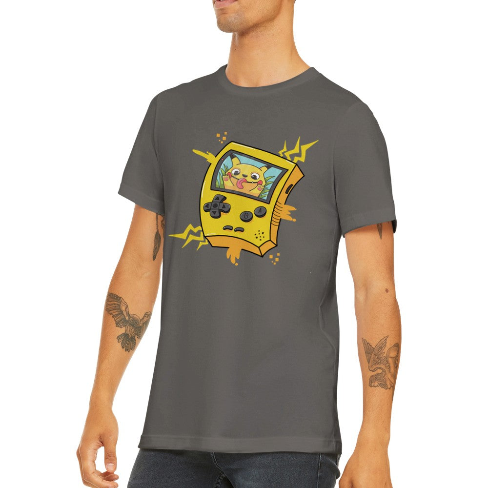 Gaming-T-Shirt - Pokemon-Grafik - Pokemon-Cartoon-Kunst-Premium-Unisex-T-Shirt 