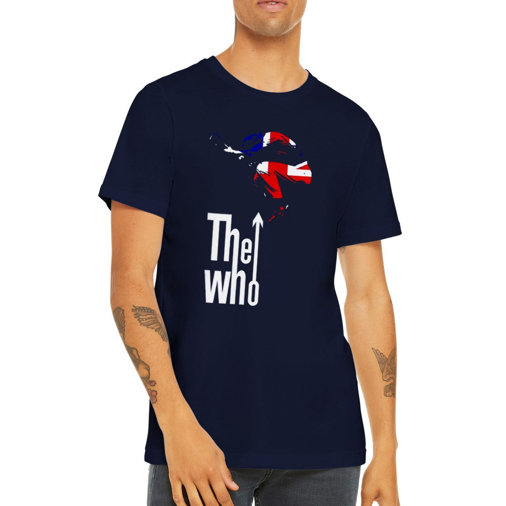 Musik T-Shirt - The Who Artwork - British Rocks Art Premium Unisex T-Shirt 