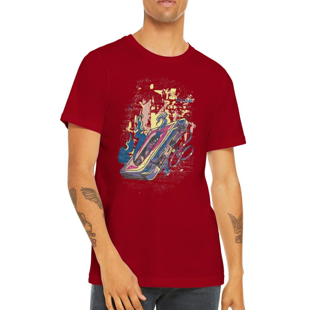 Musik T-shirts - Original Vintage Tape Artwork - Premium Unisex T-shirt