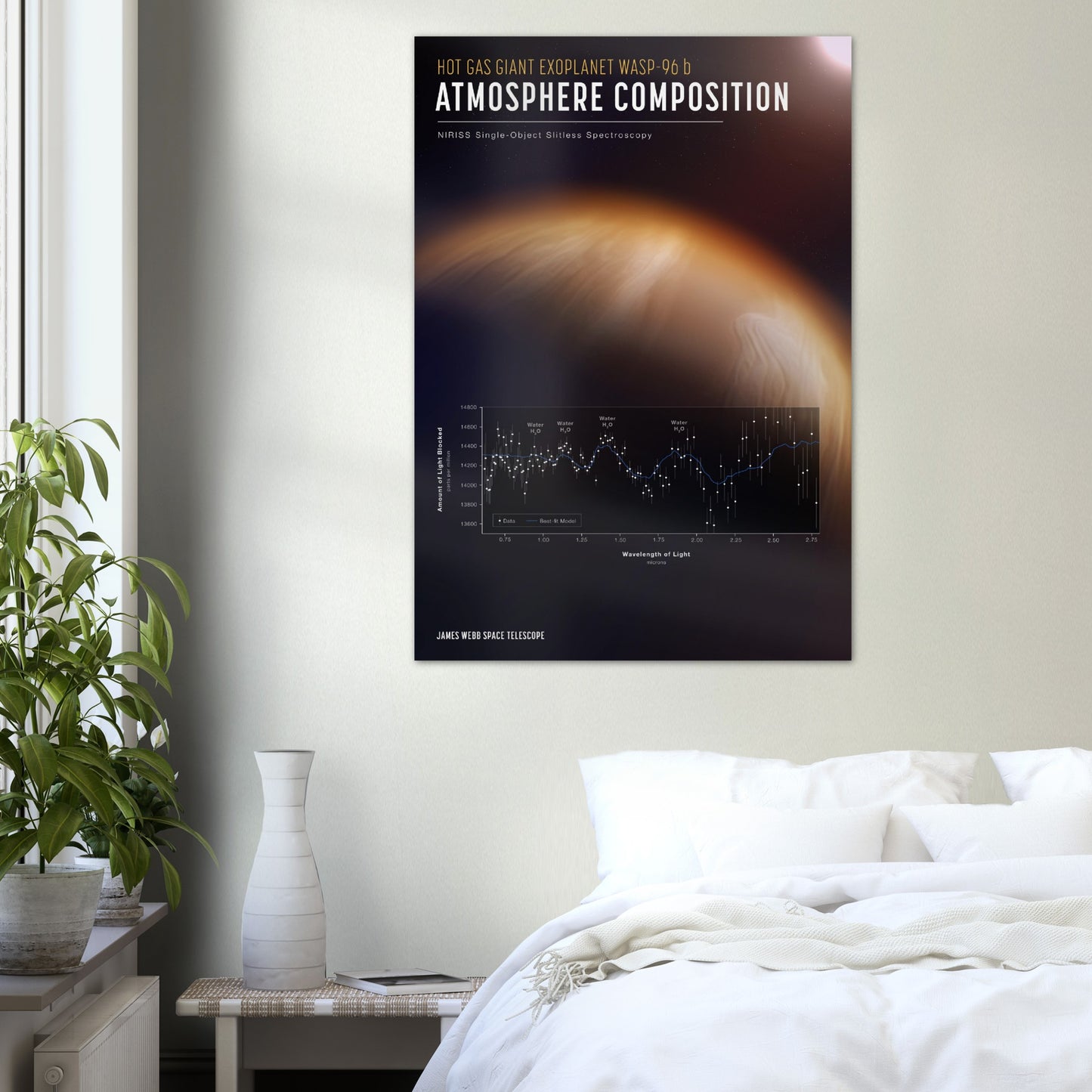 NASA Poster - Exoplanet WASP-96 b poster from NASA's James Webb Space Telescope