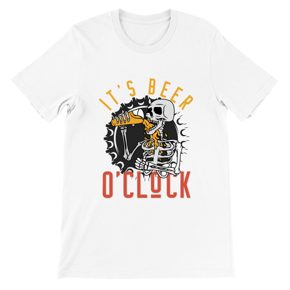 Lustige T-Shirts - Bier - Its Beer Oclock - Premium Unisex T-Shirt 