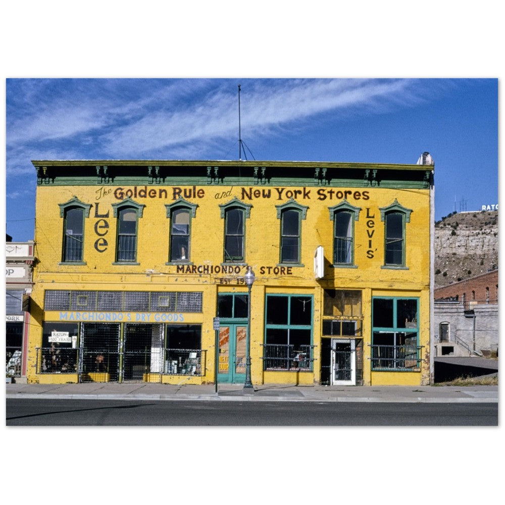 Plakat Golden Rule and New York Stores, Raton, New Mexico (1991) John Margolis