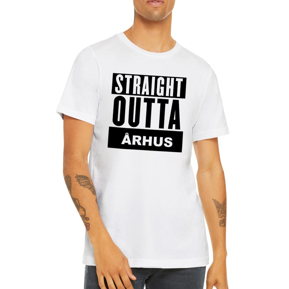 Jove By T-shirts - Straight Outta Aarhus - Premium Unisex T-shirt