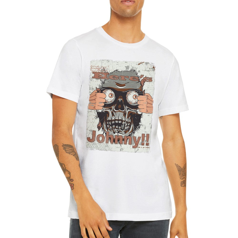 Movie Artwork T-shirts - Here's Johnny - Premium Unisex T-shirt