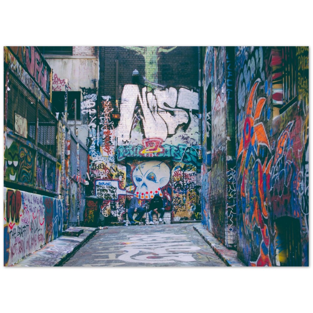Poster - Straßenkunst - Graffiti Hoiser Lane Melbourne