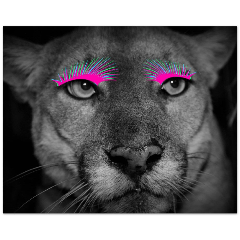 Poster – Lioness Artwork – Be Strong, Be Yourself – Hochwertiges mattes Posterpapier 