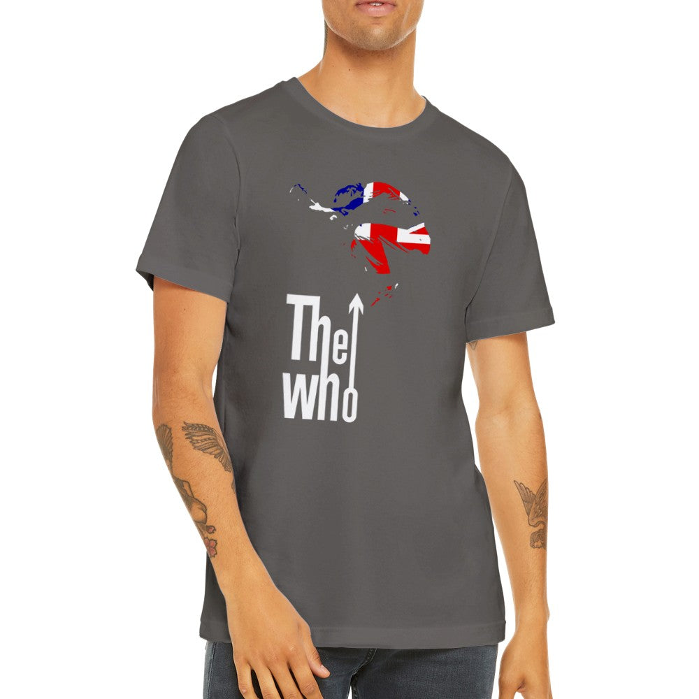 Musik T-shirt - The Who Artwork - Britian Rocks Art Premium Unisex T-shirt