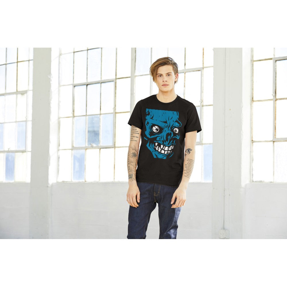 Artwork T-Shirts – Scary Eyes Skull Artwork – Premium-Unisex-T-Shirt 