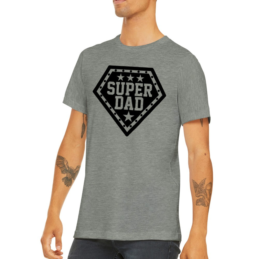 Citat T-shirt - Far Citater - Super Dad Premium Unisex T-shirt