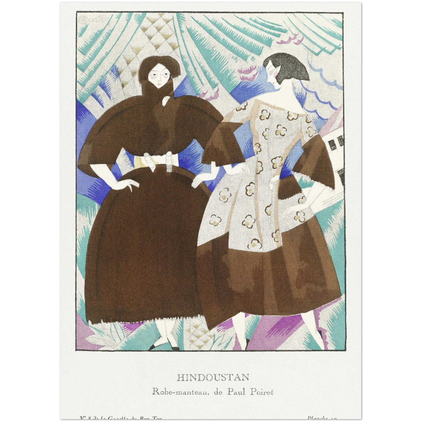 Poster - Hindoustanobe-manteau, de Paul Poiret (1920) Charles Martin - Premium Matte Poster