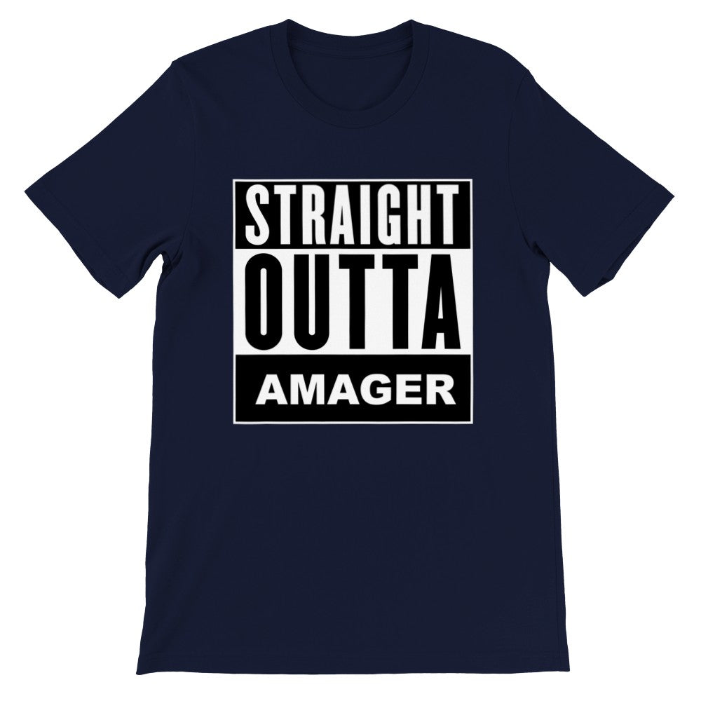 Funny City T-shirts - Straight Outta Amager - Premium Unisex T-shirt