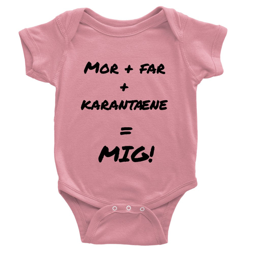 Classic Onesie Baby Bodysuit - Mom + Dad + Quarantine = Me!