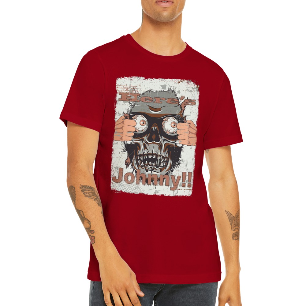 Movie Artwork T-shirts - Here's Johnny - Premium Unisex T-shirt